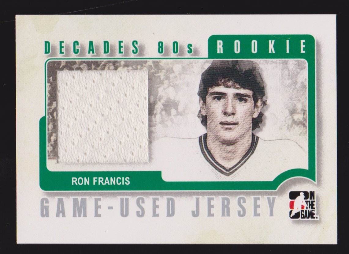 (image for) 2010-11 ITG Decades 1980s Rookie Jersey Silver #RJ05 Ron Francis